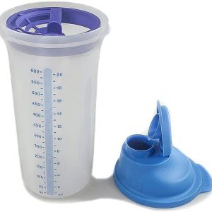 Tupperware Mix Fix/Measurement Mix Max Shaker Cup 600Ml Xl Quick Shake It Blue Protective Case