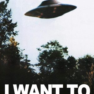 X FILES “I Want to Believe” Mulders Office Tv Show Poster 24×36