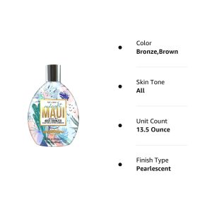 TAN ASZ U Midnight Maui Double Shot 400X Bronzer Cream- 13.5 oz