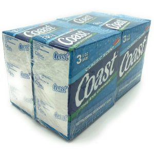 Coast Bath Bars, Classic Scent Bar Soap – 4.0 Ounce / 12Bars