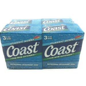 Coast Bath Bars, Classic Scent Bar Soap – 4.0 Ounce / 12Bars