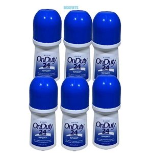 Avon On Duty 24 Hour Sport Roll On Antiperspirant Deodorant 2.6 fl.oz. Lot 6 pcs.