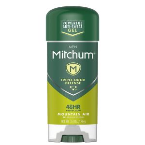 Mitchum Anti-Perspirant & Deodorant Clear Gel, Mountain Air – 3.4 Oz (6 Packs)