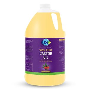 100% Pure Castor Oil – Cold-pressed, Unrefined, Hexane-free – Premium Quality – USP Grade (1 Gallon)